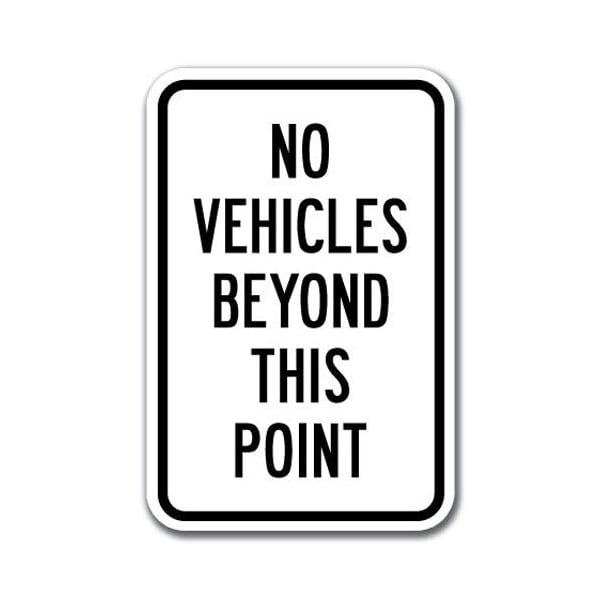 Signmission Safety Sign, 12 in Height, Aluminum, 18 in Length, Do Not Enter - No Vehic A-1218 Do Not Enter - No Vehic - main